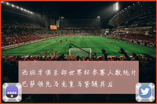 西班牙俱乐部世界杯参赛人数统计巴萨领先马竞皇马紧随其后
